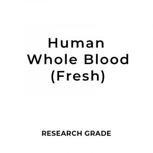 Research Grade Human Whole Blood (hWB) 10 - 250ml (Fresh)
